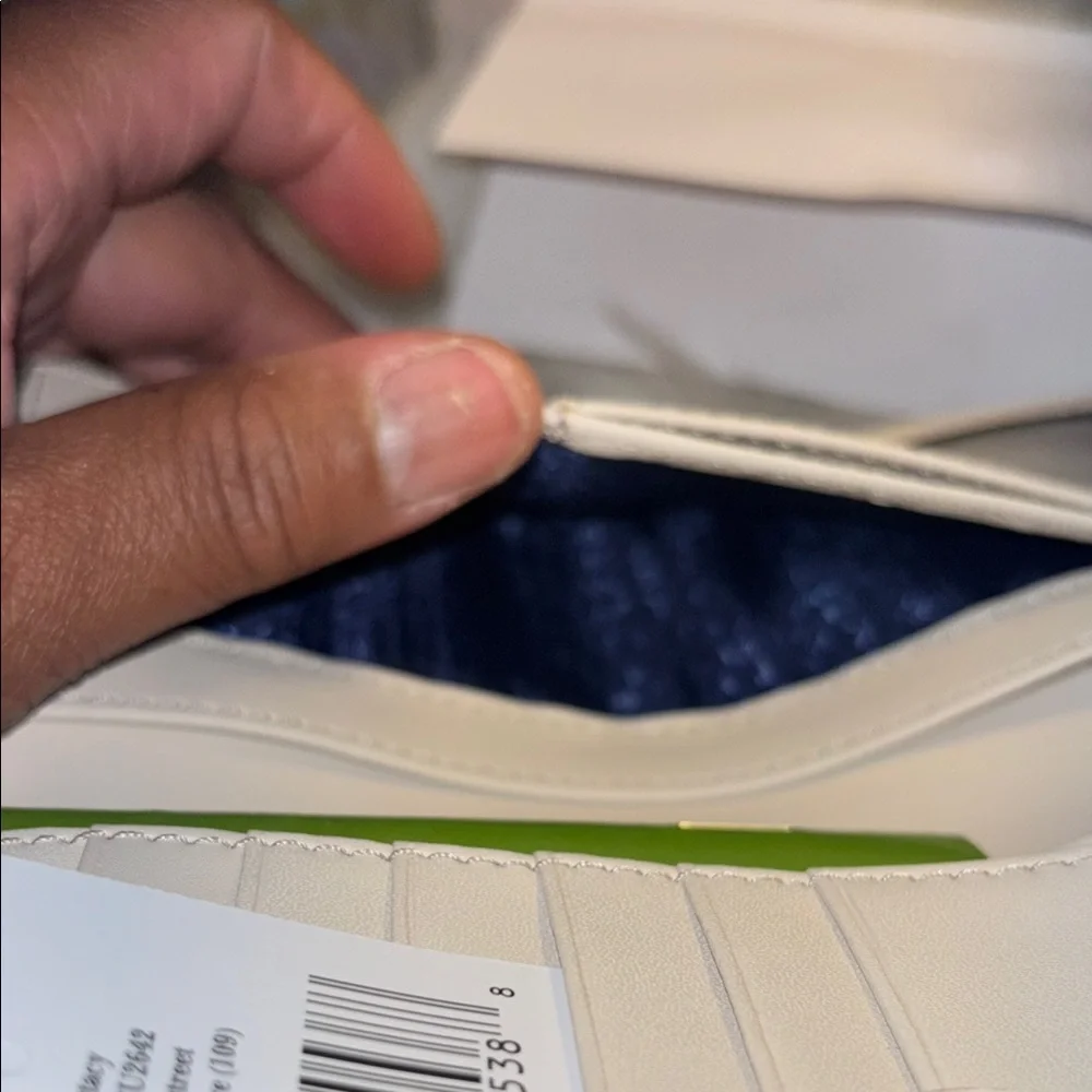 NWT Kate Spade Blue and White Wallet - Picture 8 of 12